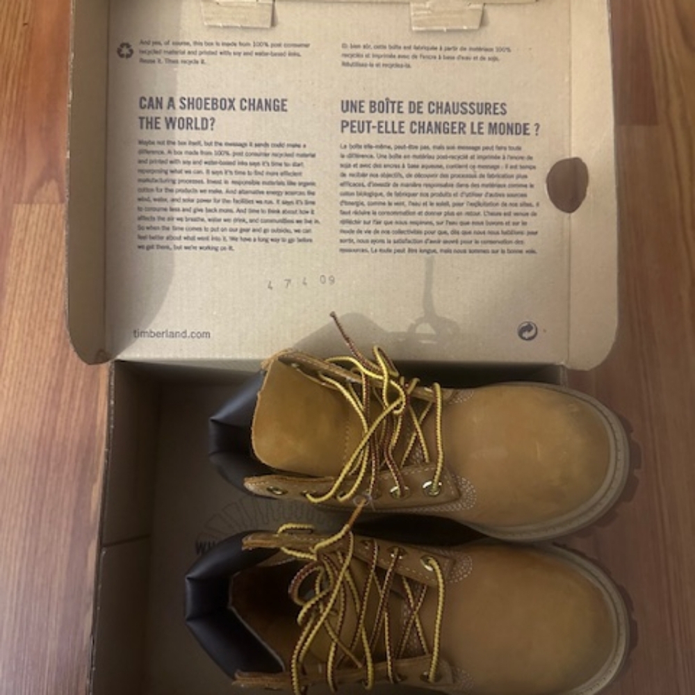 Timberland Brown and Tan Leather Boots